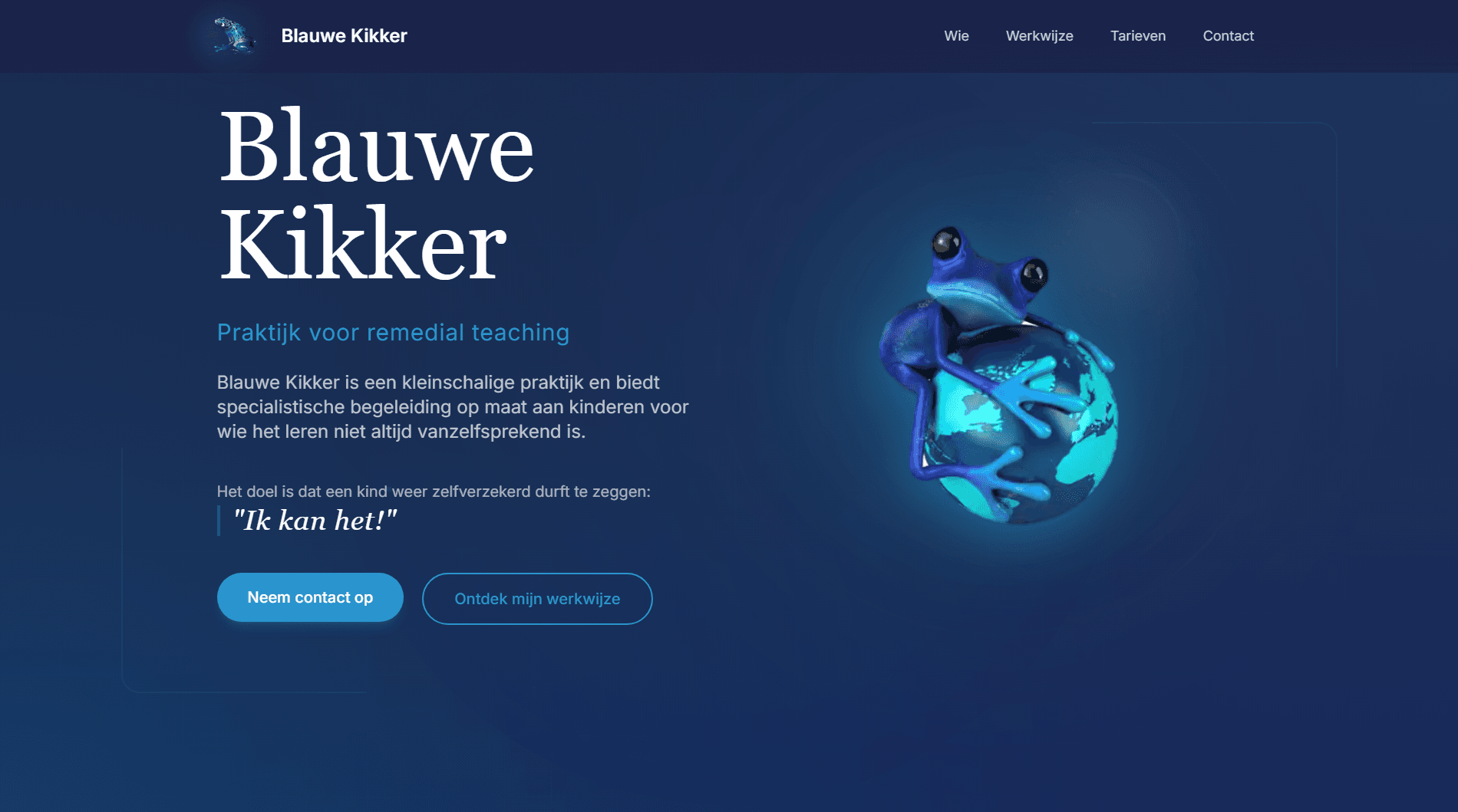 Blauwe Kikker